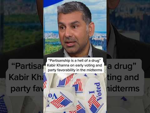 'Partisanship is a hell of a drug' Khanna on early voting and party favorability in the midterms