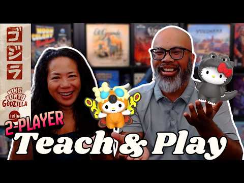 King of Tokyo: Godzilla with Hello Kitty figures! | Teach & Play 