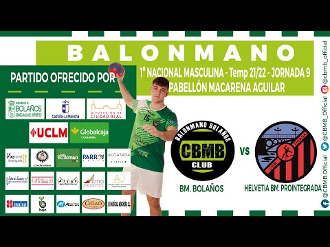 BM Bolaños vs. Helvetia Balonmano Prointegrada (1ª Nacional Masculina, Jornada 9)