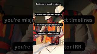 Entitlements Take Time #developmentrisk #zoningdelays #buildtiming