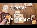 Cursed!? Play Through. Solo, push your luck, quick, card game