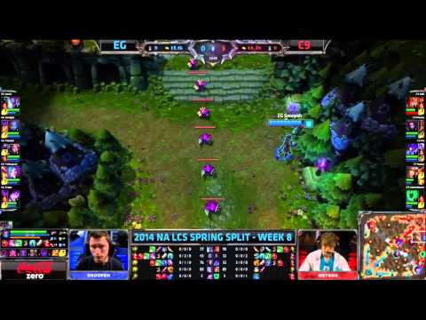 LCS 2014 NA Spring W8D1: EG vs C9| EG Sneaky Snoopeh
