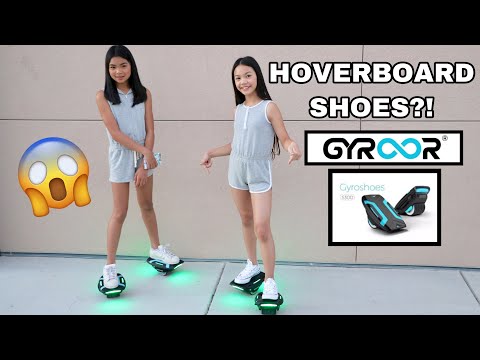 HOVERBOARD SHOES?! UNBOXING| REVIEW OF THE NEW GYROSHOES!!! Video