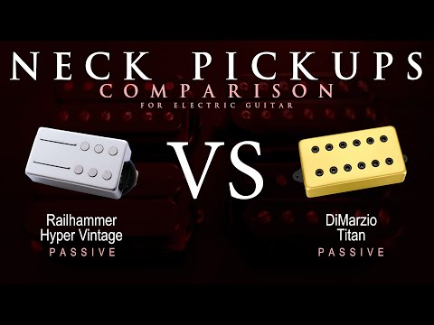 Railhammer HYPER VINTAGE vs DiMarzio TITAN - Neck Guitar Pickup Comparison Tone Demo