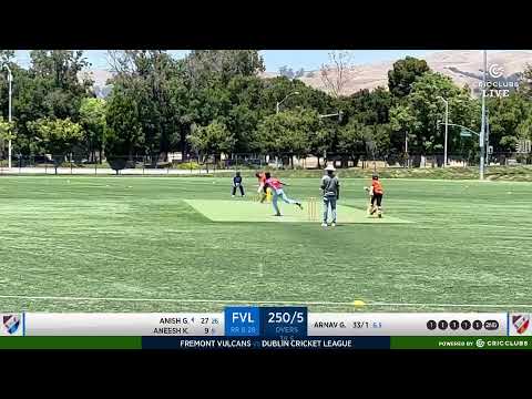 USAC Junior 2023 - Bay Area Hub U15 - Fremont Vulcans Vs Dublin Cricket League