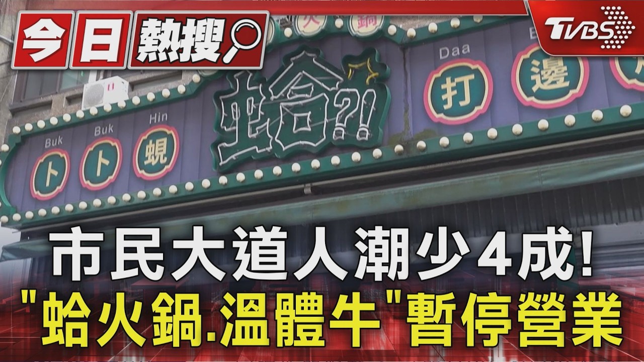 影音／蛤火鍋、溫體牛突暫停營業　市民大道人少4成、關10店