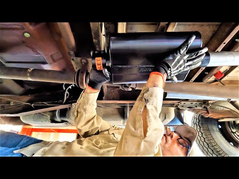 Squarebody Chevy Dual Exhaust Installation and Test Drive - Flowmaster American Thunder