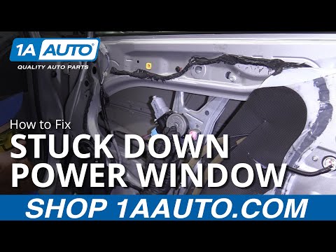 Car Window Stuck Down - How to Fix Power Window