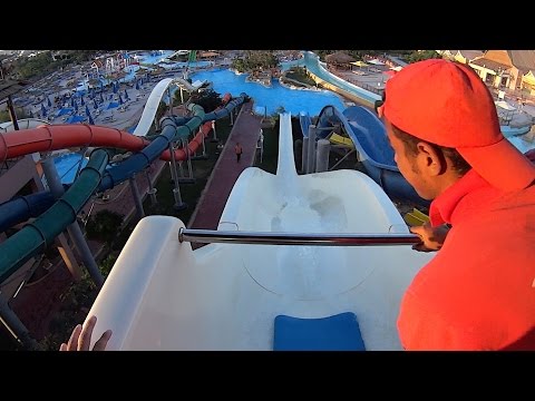 Free Fall Water Slide at Jungle Aqua Park