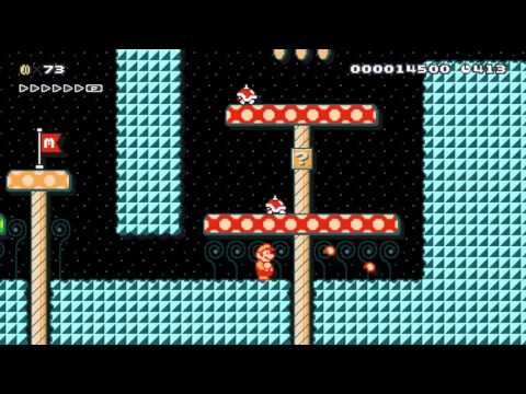 Super Mario Maker Levels: "Spike Top Mushrooms"