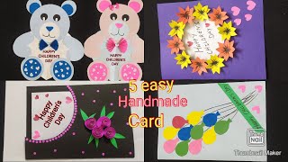 children\'s day card / teddy bear card / happy birthday card / children\'s day craft / greeting cards