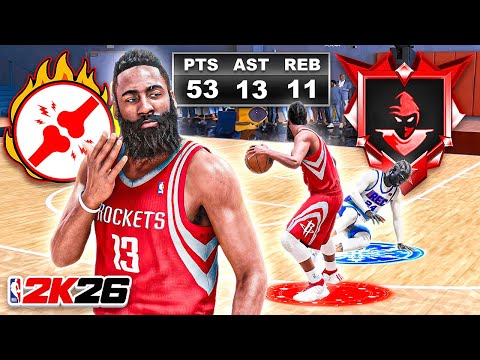 PRIME JAMES HARDEN BUILD is UNSTOPPABLE in RANDOM REC on NBA 2K26
