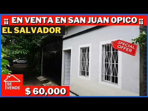 OPORTUNIDAD DE INVERSIÓN CASA NUEVA $ 60,000 EL SALVADOR