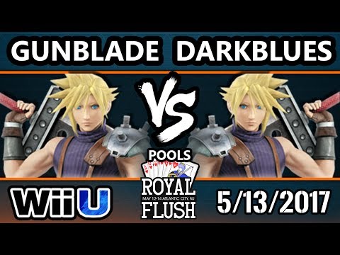 Royal Flush SSB4 - Gunblade (Cloud) Vs. Darkblues (Cloud) Smash 4 Pools - Smash Wii U