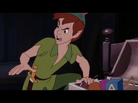 Peter pan finding his lost shadow