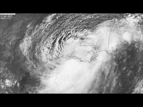 Hurricane BARRY 13/07/2019 10:16 UTC - 14/07/2019 02:36 UTC