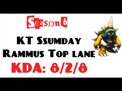 Korea Challenger LOL - KT Ssumday - Rammus Top lane (Feb 26, 2016)