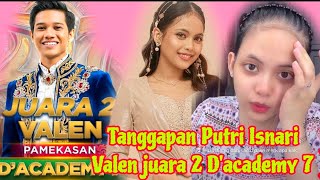 Download lagu TANGGAPAN PUTRI ISNARI VALEN JUARA 2 D'ACADEMY 7  mp3