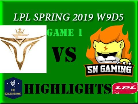 V5 vs SN Highlights Game 1 LPL Spring 2019 W9D5 Victory Five vs Suning Gaming LPL Highlights
