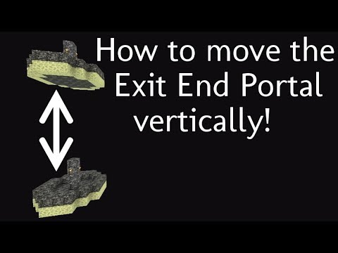 How to move the Exit End Portal up or down! | Minecraft Video