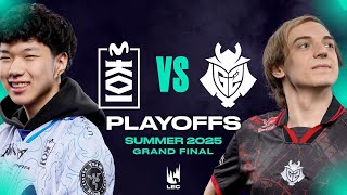 KOI vs G2, LA GRANDE FINALE DU LEC (LEC Summer 2025)