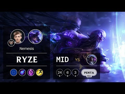Ryze Mid vs Kai'Sa - EUW Challenger Patch 9.8