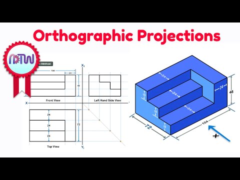 Orthographic Projection in Engineering Drawing- Problem 2