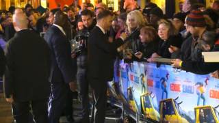 Gary Barlow  Hugh Jackman Howard Jones Nik Kershaw Martin Fry at Eddie The Eagle Premier 17 03 2016