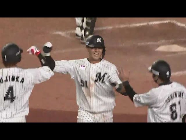 【8回裏】ついに勝ち越し!! マリーンズ・山口 第3号ソロホームランを放つ!! 2021/4/20 M-F