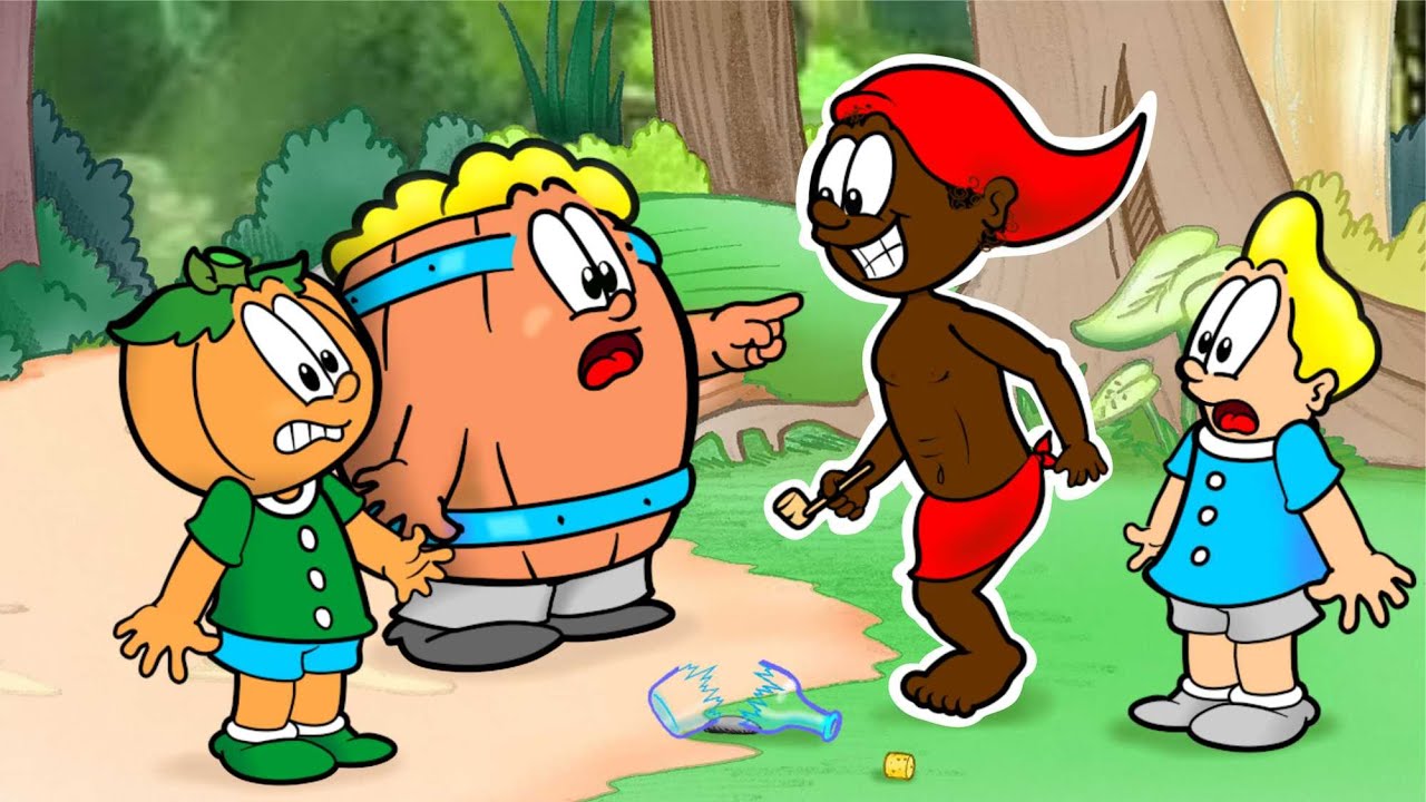 A Lenda do Saci - Barril, Rafa e Cabeção com o Saci Pererê