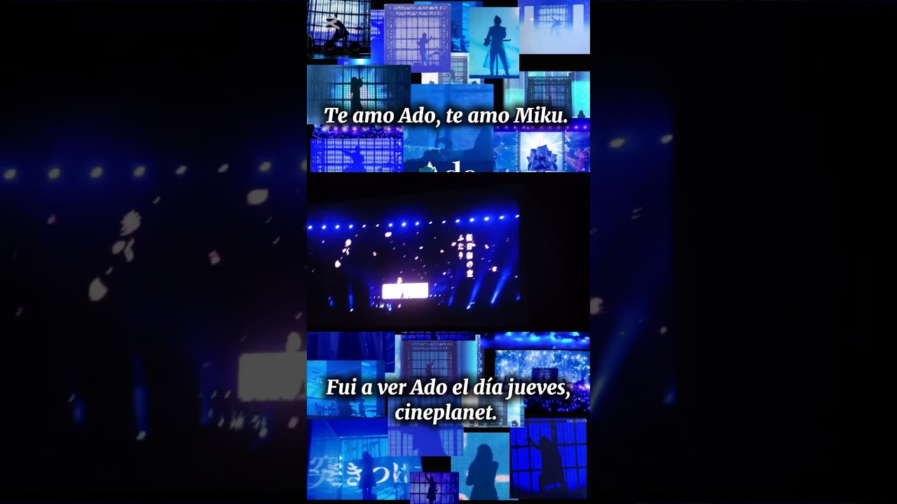 Mi mejor día, ver en cineplanet a mi cantante favorita Ado y Miku. ADO FAN.