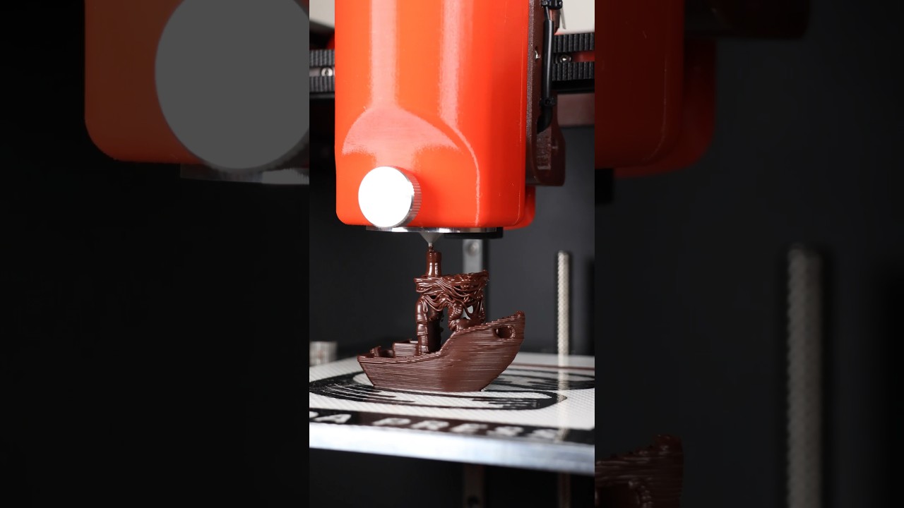 3D Printing Chocolate with Cocoa Press - YouTube