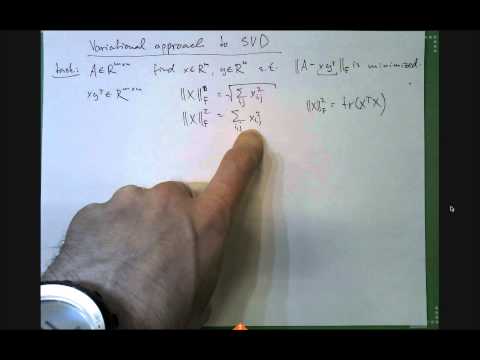 EAS205, 2014, Lecture 25: SVD and its applications