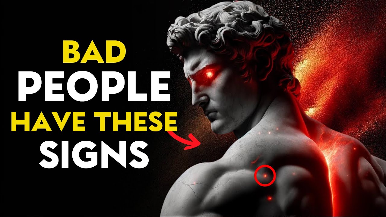 9 EVIDENT Signs that there is a EVIL person next to you | STOIC PHILOSOPHY