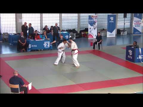 Thierry NEBLEZA Vs Suleyman HASSOUNI  80Kgs H  Coupe de France 2018 Kyokushinkai