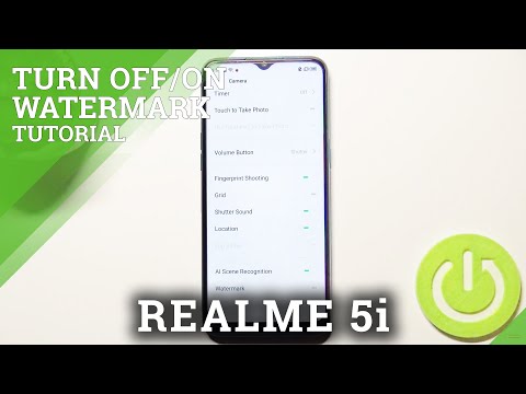 How to Turn On/Off Watermark in REALME 5i – Find Camera Watermark Option