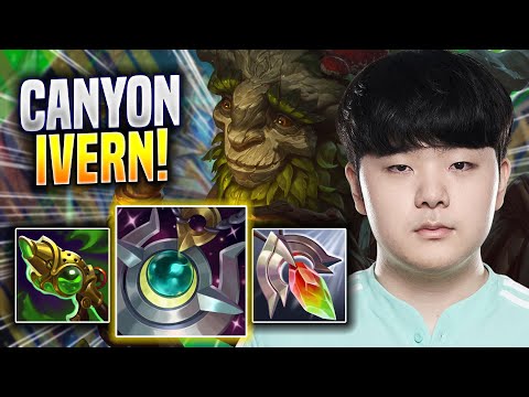 CANYON IS SO GOOD WITH IVERN! - DK Canyon Plays Ivern JUNGLE vs Maokai! | Preseason 2023