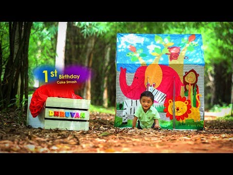 Dhruvan 1st Birthday Cake smash
