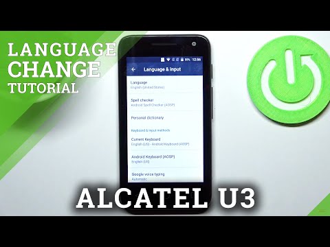 How to Change System Language on ALCATEL U3 – Change Device Language