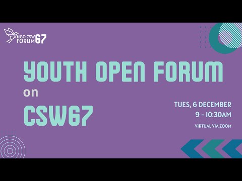 Youth Open Forum on CSW67