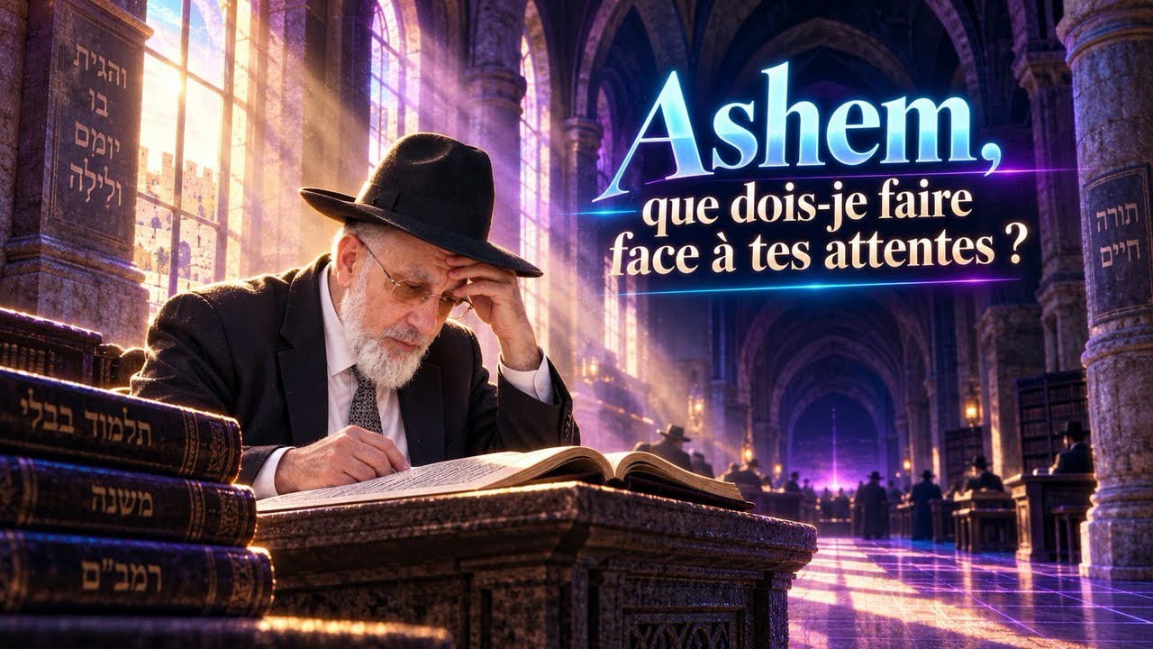 HAshem, que dois-je faire face à tes attentes ?