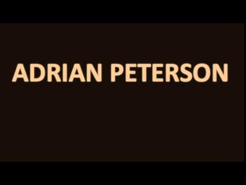 How to pronounce Adrian Peterson