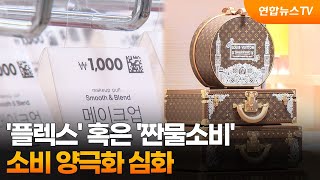 '플렉스' 혹은 '짠물소비'…소비 양극화 심화 / 연합뉴스TV (YonhapnewsTV)