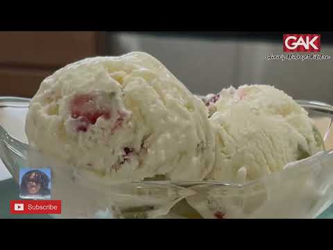 Delicious Strawberry Kiwi Ice Cream