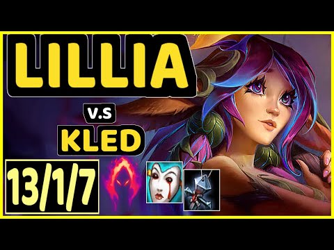 CINKROF (LILLIA) vs KLED - 13/1/7 KDA JUNGLE GAMEPLAY - EUW Ranked GRANDMASTER