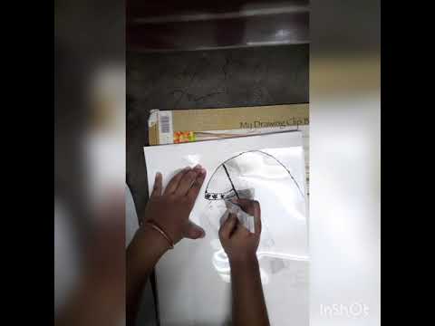 A Beautiful  Bride  Glass Painting  by Ritwika