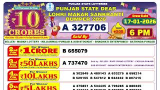 Download lagu PUNJAB LOTTERY DEAR LOHRI MAKAR SANKRANTI BUMPER 6PM 17.01.2026 mp3