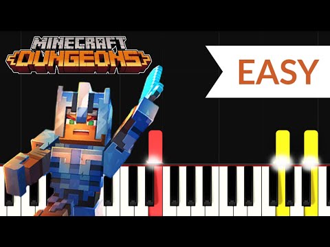Highblock Halls - Minecraft Dungeons (EASY Piano Tutorial)