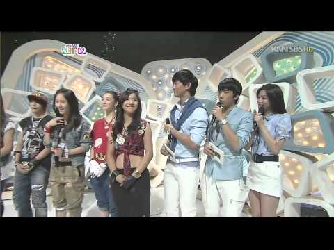 090913 Inkigayo - MC Taecyeon x Wooyoung cuts