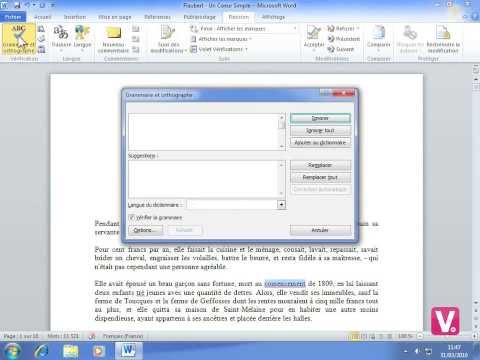 comment installer le correcteur d'orthographe sur word